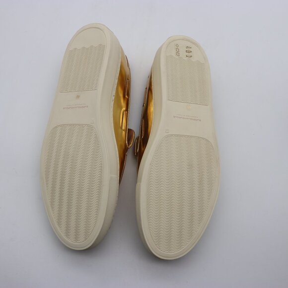 Superglamourous Tassel Loafers Men\'s EU 45 Gold Slip On Shoe Hand Made in Italy main image 9
